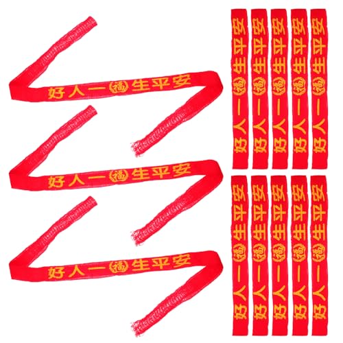 LUOZZY 20pcs Single Layer Woven Rope Auspicious Red Waist Belt for Chinese Zodiac Year Blessing Protection Good Luck Charm Unisex Men Women2