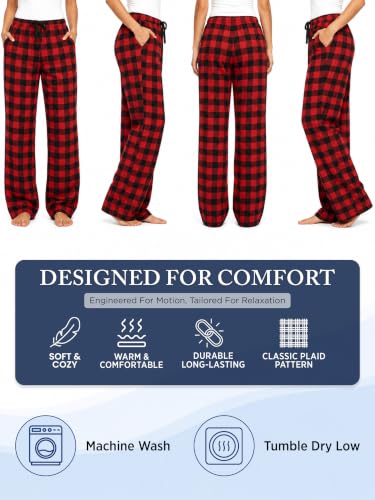 Image of Ashford & Brooks Women's Super Soft Flannel Plaid Pajama Sleep Pants