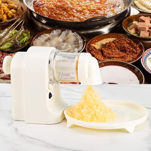 Tritaghiaccio elettrico, rasoio per ghiaccio portatile, macchina elettrica a cono di neve, tritaghiaccio da tavolo per feste in giardino in famiglia, campeggio all'aperto