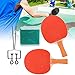 Leapiture Table Tennis Set Pure Wood Base Plate Double Sides Cover Training Table Tennis Paddle Bat Pingpong Set Sports Equipment