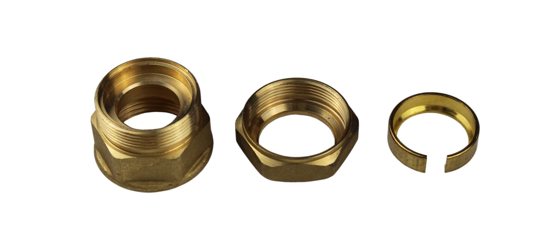ENVIRON- Metalisch dichtende Verschraubung für Edelstahl Solar Wellrohr DN16, 20, 25 für Edelstahl Anschluss Set Solarrohr Solarleitung Fitting Montage (DN20 x 1" AG)