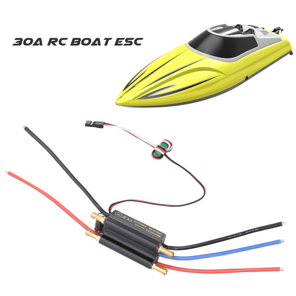Contrôleur ESC 30A Dilwe – Bidirectionnel Sans Balais – Pour Bateau RC, Sous-marin, Hélices – Plug And Play