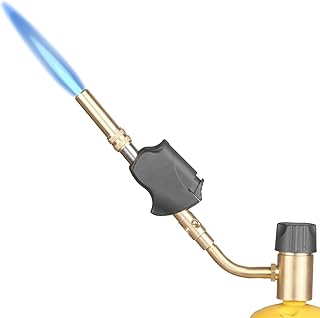 DOMINOX 360 Degrees Propane Torch Head Portable Trigger Start Turbo Torch Tips PRO/MAP/MAPP Gas Torch for Brazing Soldering Welding