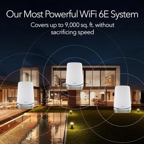 Netgear Orbi WiFi 6E Mesh Quad-Band WLAN System mit 2 Satelliten