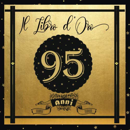 Livre d'or 95 ans élégant pour sublimer la décoration de table d'anniversaire