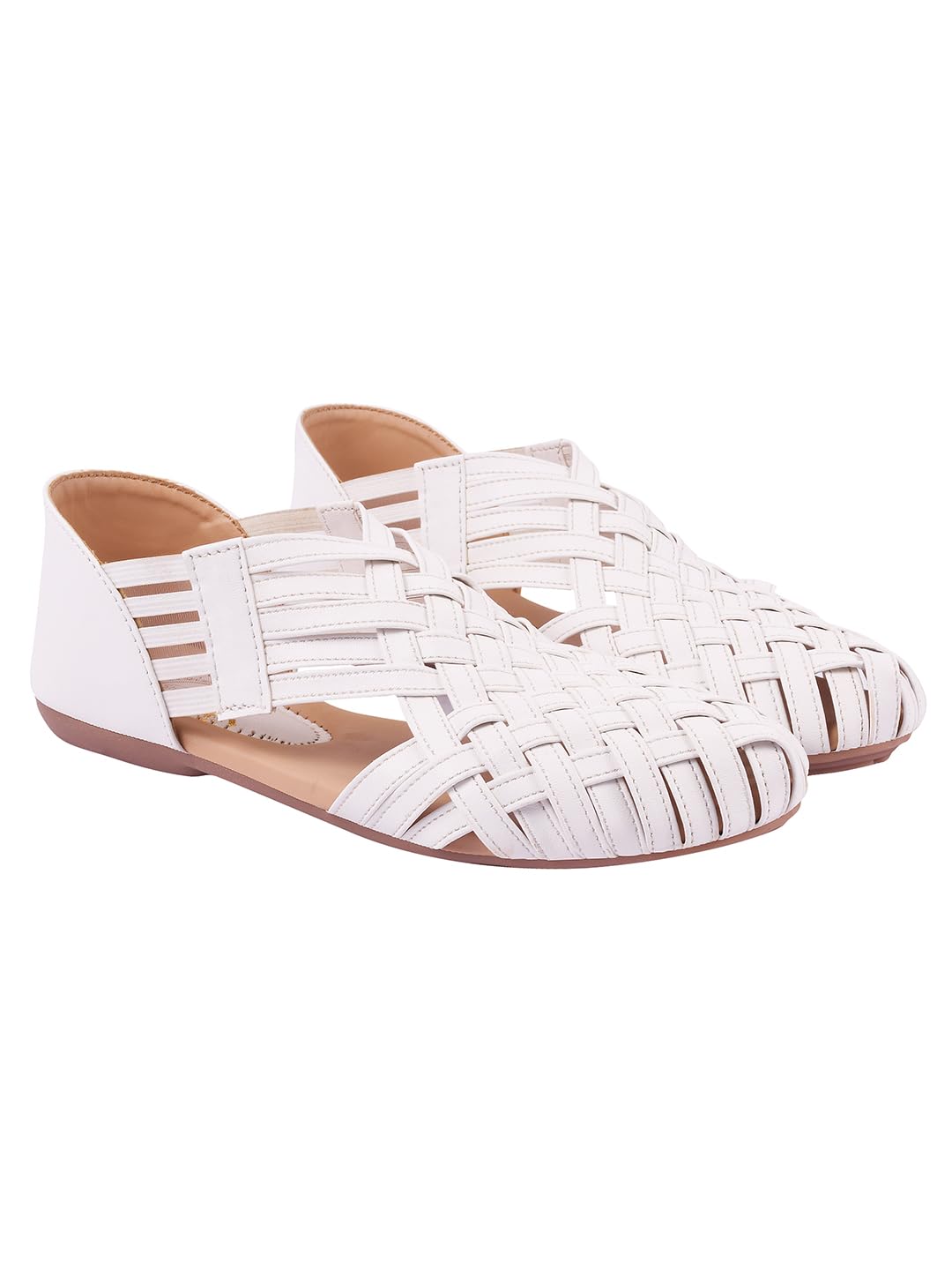 Women's Woven Ballerina Flats – Ethnic Style Comfortable Slip-On Juttis with Closed Toe for Casual & Festive-picture-52