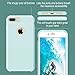 iPhone 7 Plus Case, TORRAS [Love Series] Liquid Silicone Gel Rubber Slim Fit Soft Mobile Phone Case with Microfiber Cloth Lining Cushion for Apple iPhone 7 Plus- Mint
