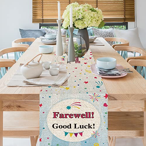 Belrew Farewell Good Luck Table Runner, Farewell Party , Office Work Party, Job Change, Retirement Table Runner Tablecloth Party Decorations #TOP2