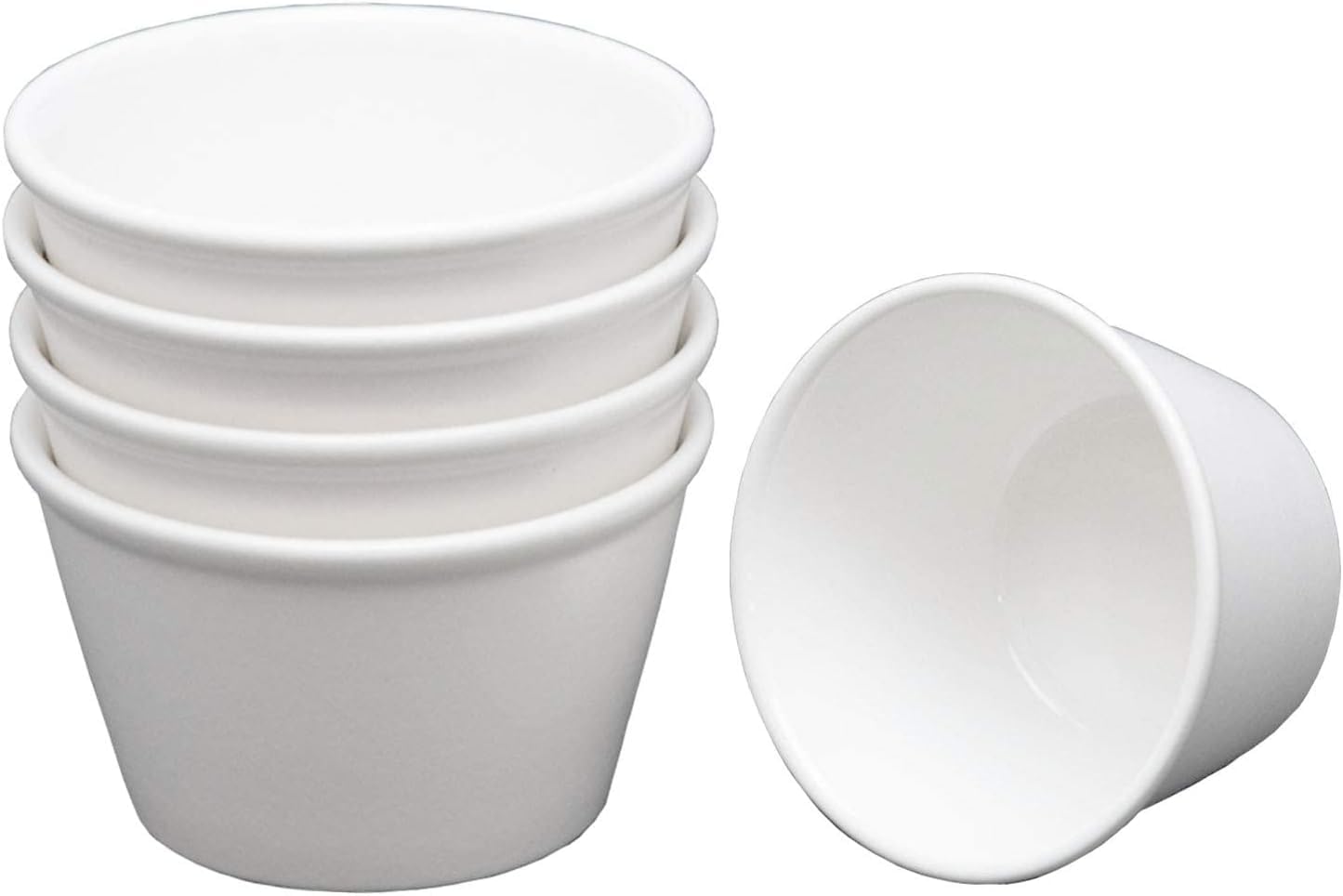 TAMAKI Small Bowl White 7.4 x 4.4 cm (100 ml) Fortemore T-661994 Pack of 5