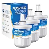 PUREPLUS Refrigerator Water Filter Replacement for DA29-00003G, DA29-00003B, DA29-00003F, DA29-00003A, Aqua-Pure Plus,HAFCU1, HDX FMS-1, RSG257AARS, RFG237AARS,RFG297AARS,RS22HDHPNSR,RWF1100A,3Pack