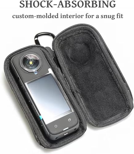 Image of M.G.R.J Portable Carrying Case Cover for Insta360 X5 / X4-8K Waterproof 360 Action Digital Camera (Hard|EVA|Black)