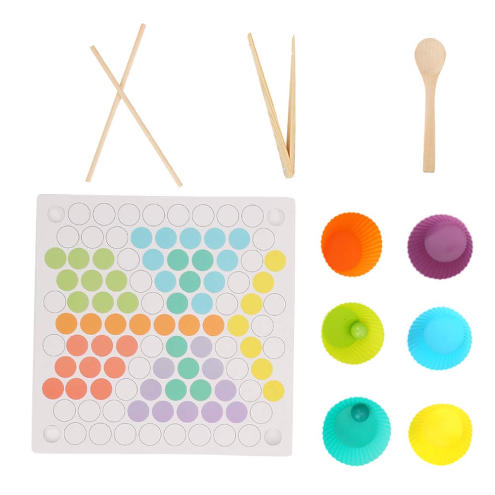 Jeu de Perles à Clip, Tri Interactif de Couleurs, Cadeaux d'Anniversaire, Enseignement aux Enfants