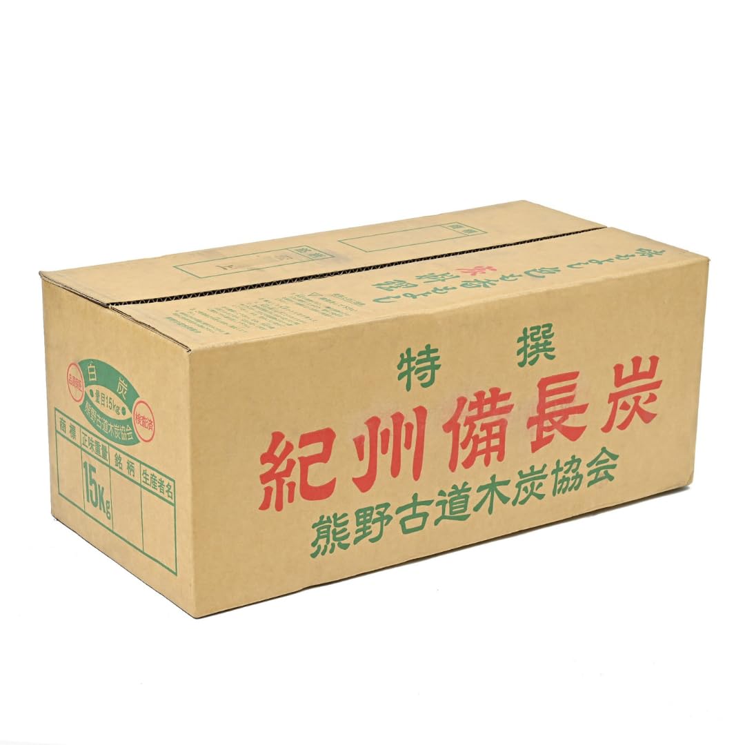 Amazon.co.jp: 特選 紀州備長炭 15kg ウバメガシ キャンプ