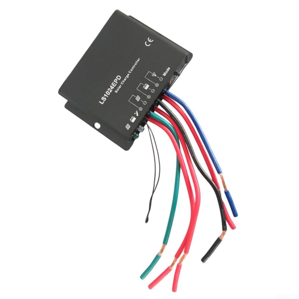 Régulateur de charge solaire 10 A pour pwm 12 V/24 V voiture IP67 étanche pour lanterne de rue camping pour camping-car bateau gel pour agm