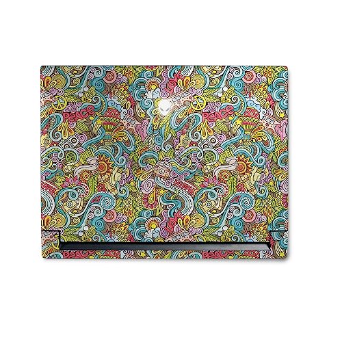 Image of MightySkins Carbon Fiber Skin Compatible with Alienware M18 R1 (2023) Full Wrap Kit - Ultra Hippie | Protective, Durable Textured Carbon Fiber Finish | Easy to Apply & Change Styles | Made in The USA