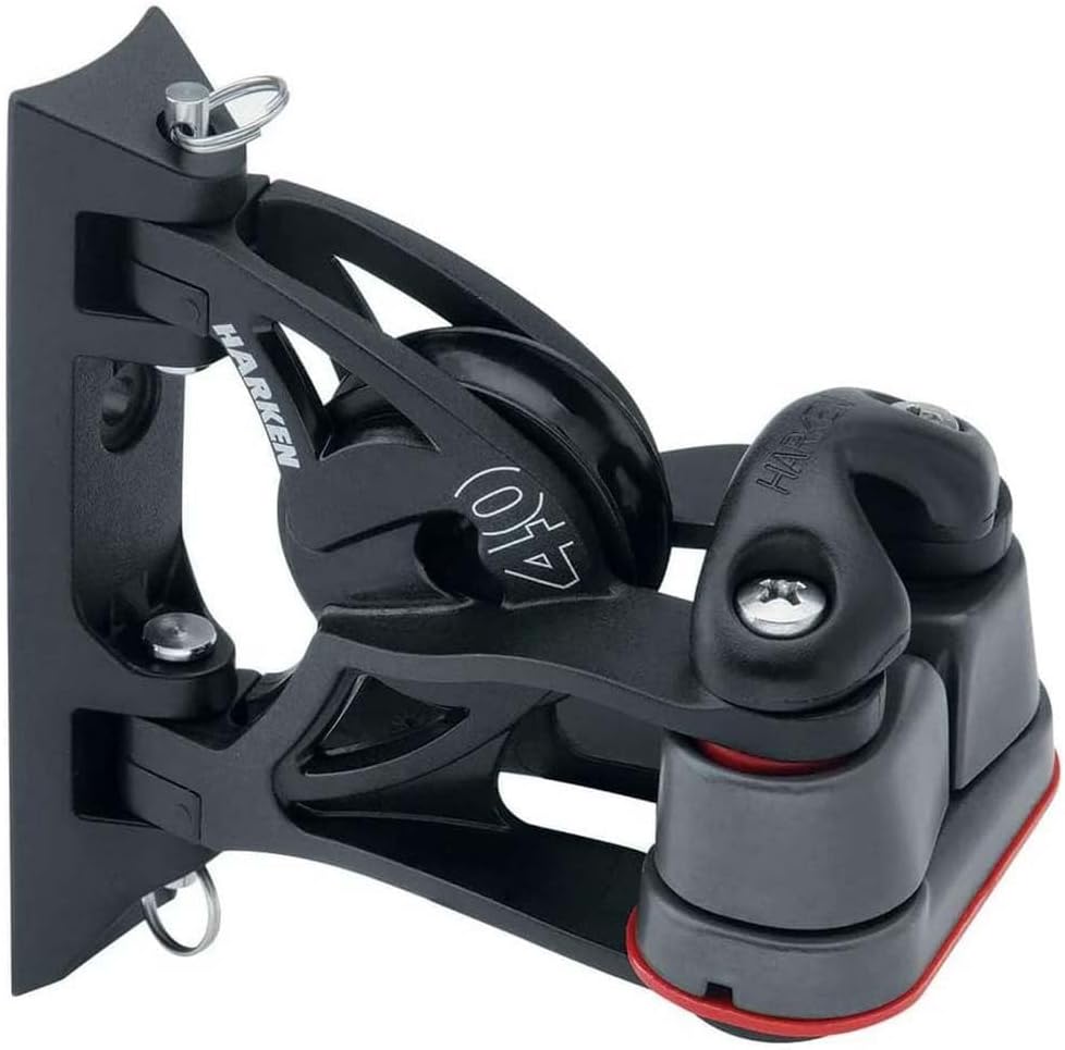 Harken 40mm Carbo Air Pivoting Lead Block w/Aluminum Cam-Matic Cleat [2156]