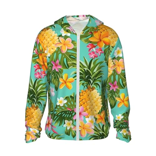 Veste à capuche motif fruits tropicaux ananas colorée et chaleureuse pour égayer vos journées