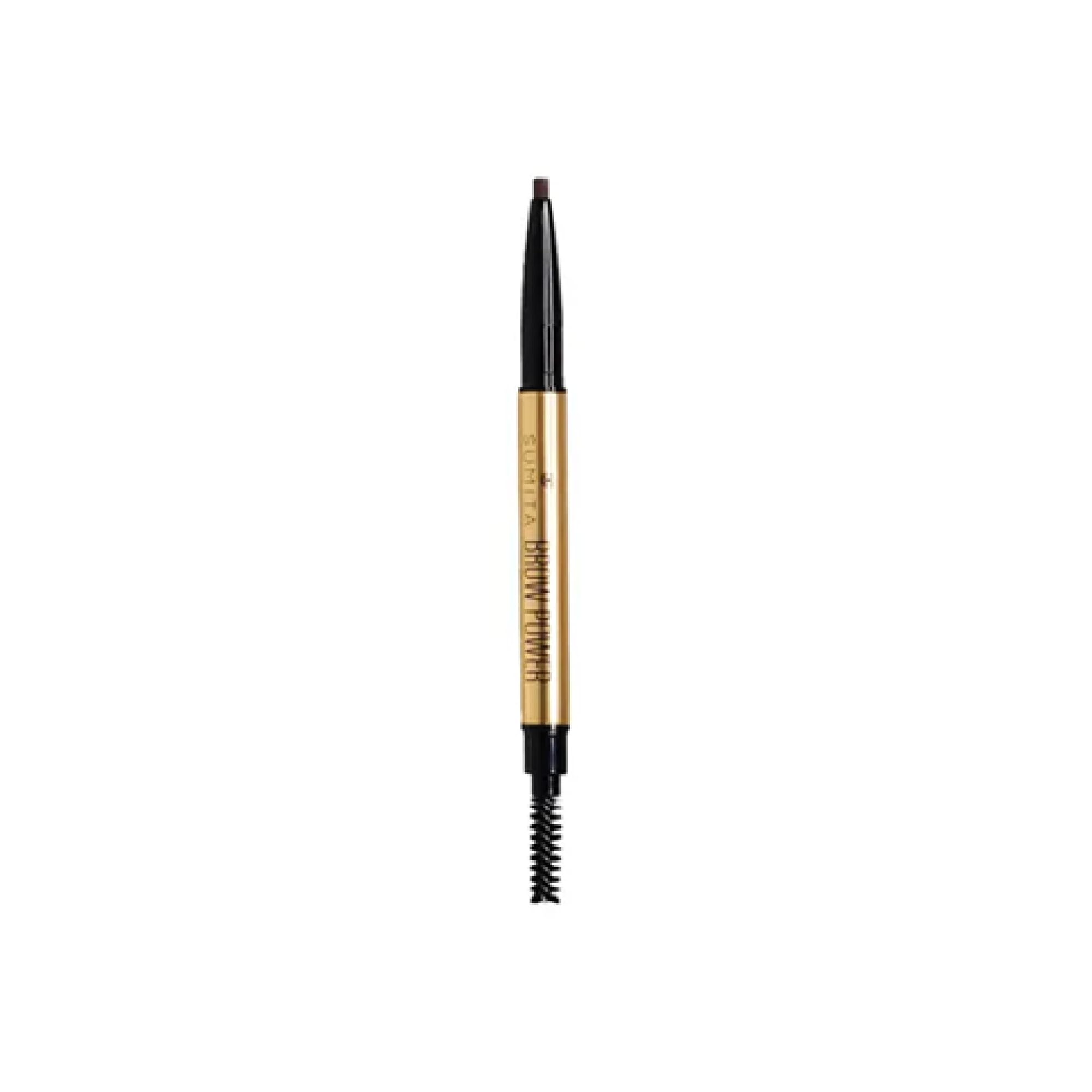 Sumita Eyebrow Power Pencil – Medium Brown | Oval Tip, Waterproof, Smudge-Proof, Long-Lasting, Cruelty-Free | Eyebrow Definer with Brush for Natural Hair-Like Strokes & Sculpted Brows