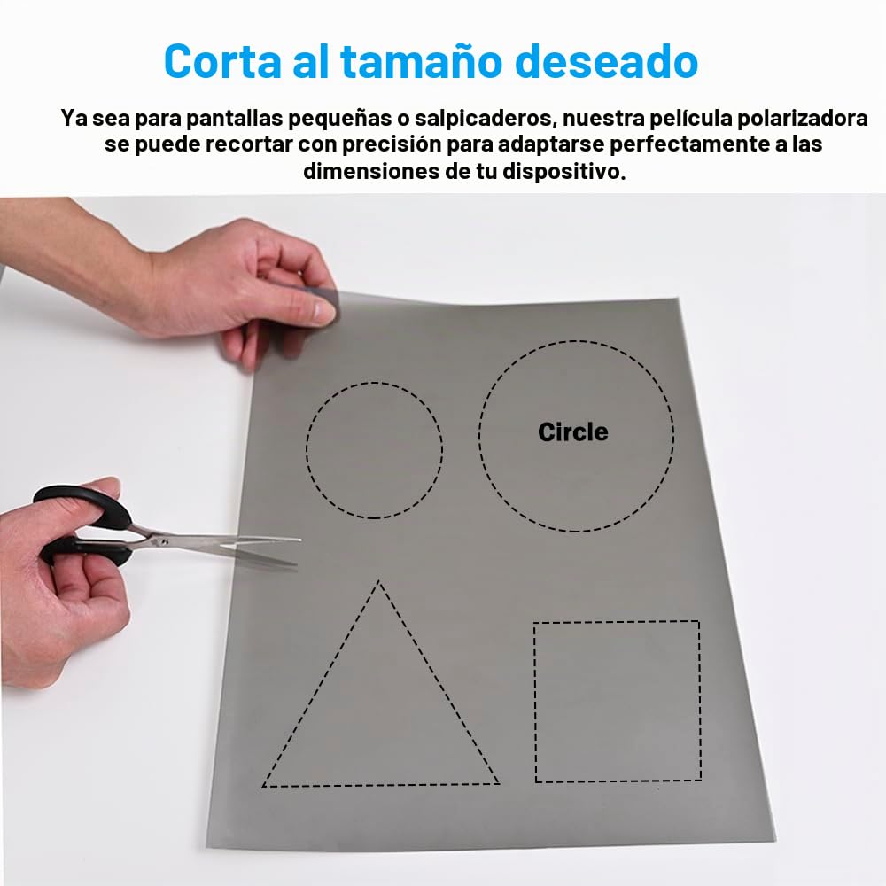 Láminas de película polarizada, 3 Unidades, 21 x 29 cm, Filtro polarizador Lineal no Adhesivo para iluminación educativa de fotografía física