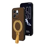 Kukoufey Mobile Phone case with Built-in Stand Compatible with Oppo Reno15 Pro Mini 5G / Reno 15 Pro 5G CPH2813 Protective Case Cover Gold