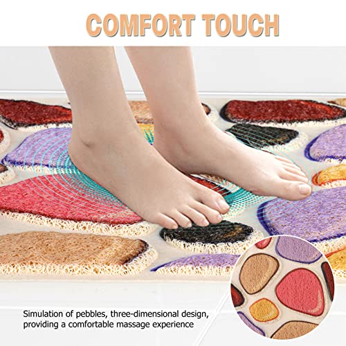 Shower Mat Non Slip 50 x 80 cm Soft Textured Bathtub Mat Non Slip Anti Mould - Image 3