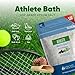 Athlete Bath Salt 128 Ounces Epsom Salt with Natural Lavender, Pine, Peppermint and Eucalyptus Essential Oils Plus Vitamin C in BPA Free Pouch with Easy Press-Lock Seal