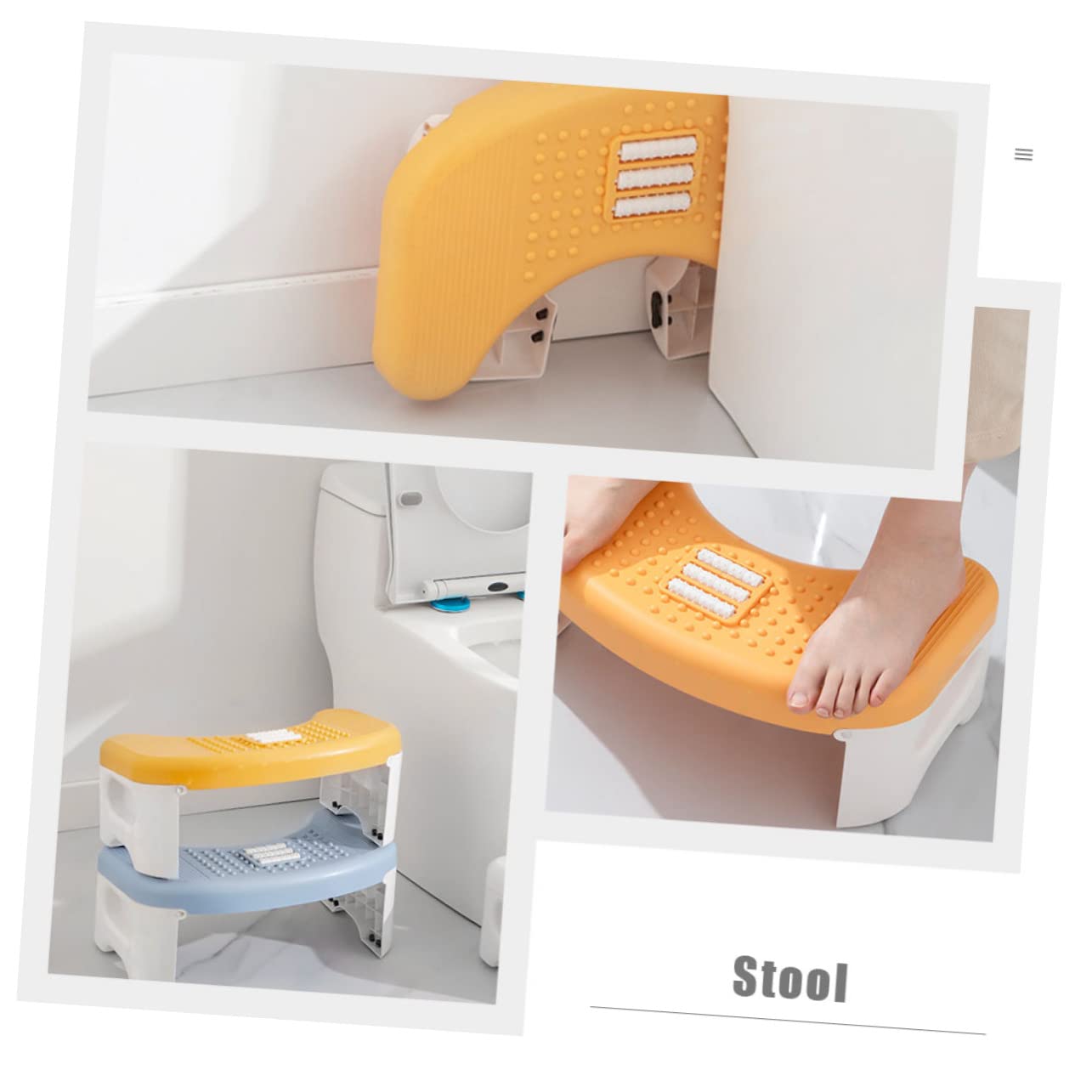 Mikinona Boys and Girls' Toilet Footstool Non-Slip Surface Stool for Potty Training
