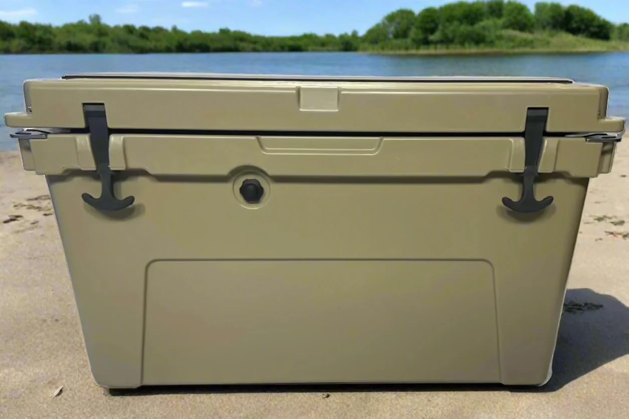 Sports Premium Outdoor Cooler – 70 Liter Insulated Ice Chest with Heavy-Duty Handles, Leakproof Seal & UV Protection – Aqua – Ideal for Fishing, Camping, Boating & Tailgating