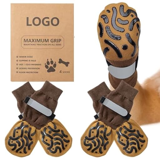 KOLZEMV 4 Piezas Calcetines Antideslizantes Interiores Calcetines para Perros con Correas Ajustables Calcetines Antideslizantes Control de Tracción para Interiores Talla Mediana Perro Negro (l) | Ya disponible en tu tienda friki favorita! En mundofriki.es!