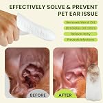 Ear Finger Wipes Eye Wipes for Dogs & Cats, Thicker Dog Ear Cleaner Wipes, Natural Relief Cat Ear Cleaner Dog, Pet Health Supplies for Dog Kitten Small Animal, Aloe Scent Deodorizing - 100 P - Image 5