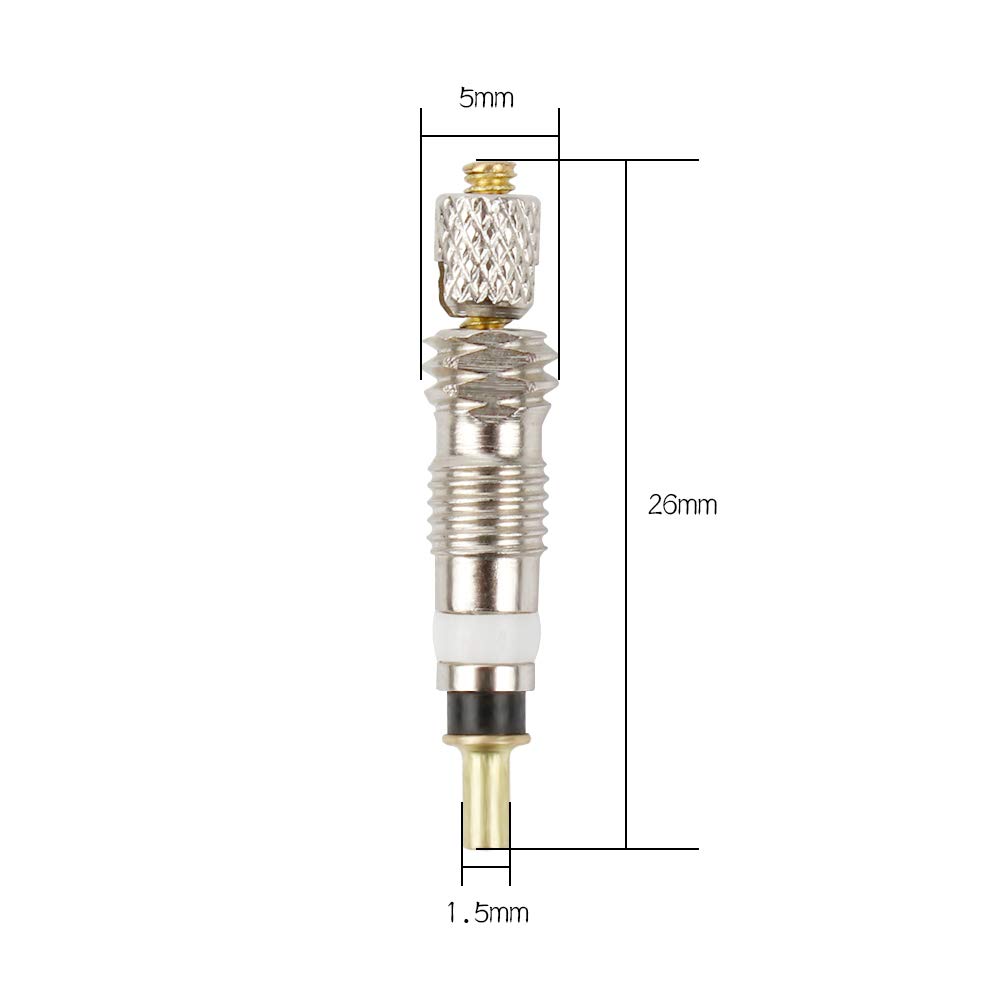 Presta Valve Cores 20 pezzi per Mountain Bike Adattatore universale per Valvola per Bicicletta Nucleo Valvole per Bici e MTB