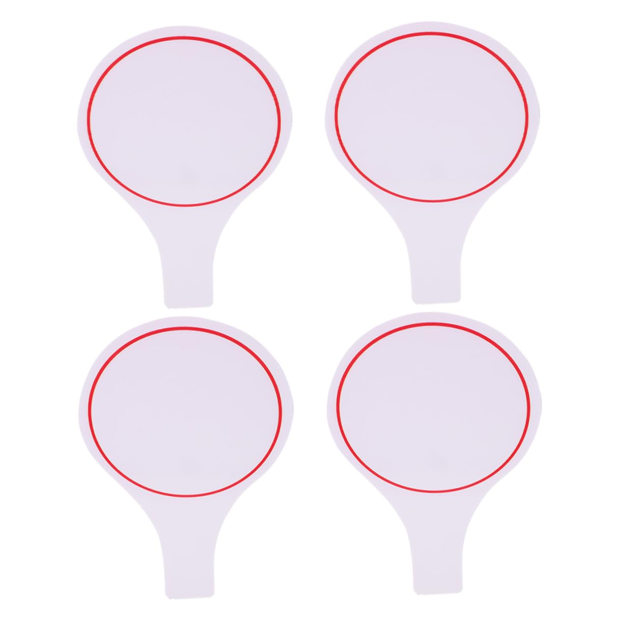 POPETPOP 4pcs Handheld Dry Erase Scoreboard Writing Board for Judges Portable Single-Sided Whiteboard for Outdoor Events Competitions Versatile Reusable Design