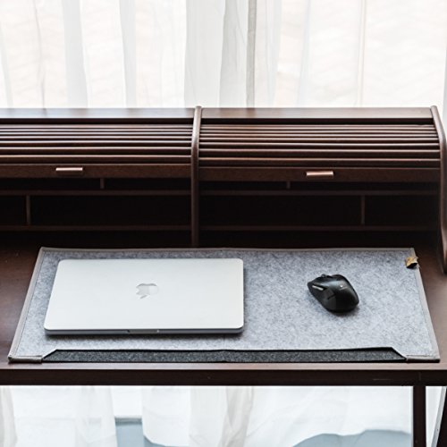 HOMI Father's Day Multifunctional Office Desk Pad Table Organizer, Felt Computer Mouse Mat