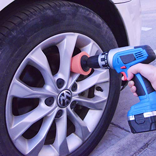 image for POLIWELL Multipurpose Drill Brush Scrubber Cleaning Set for Car Wheels