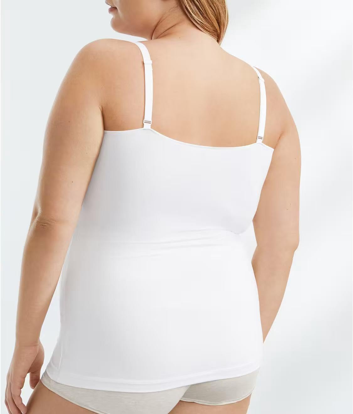 Damska bielizna modelująca plus size tank top kompresyjny kontrola brzucha wycięcie dekolt topy bez rękawów bezszwowe topy Cami