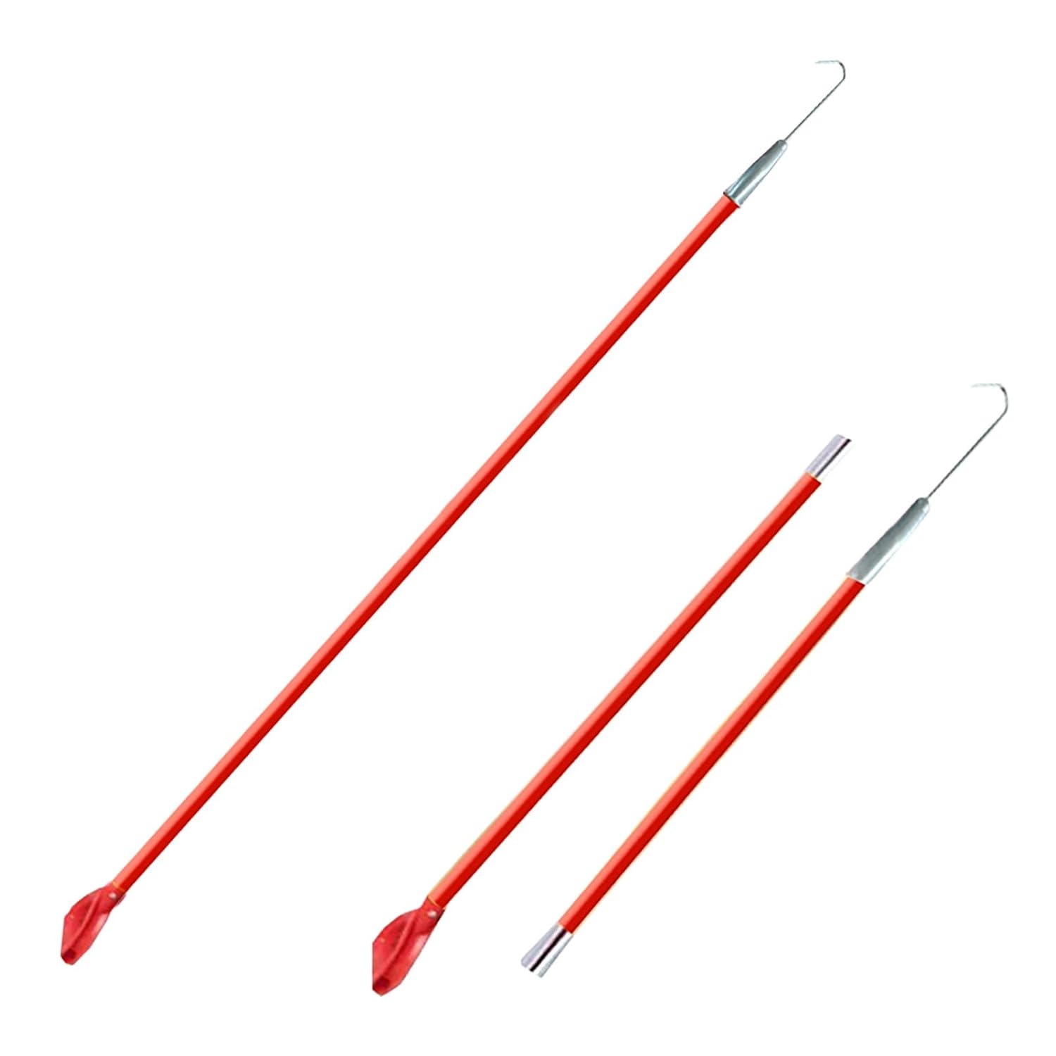 Rescue Hook, Insulating Rescue Pole, Epoxy Insulated Pole, Electrocution Safety Tool for EV Repairs, Electrical Fires, Emergency Rescue(Yellow,3m/9.8ft)