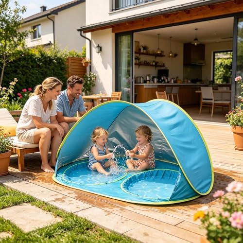Tienda de playa para evitar quemaduras solares con protección UV portátil 3
