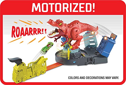 City T-Rex Demolidor, Mattel, Hot Wheels, Multicor, Pacote de 1