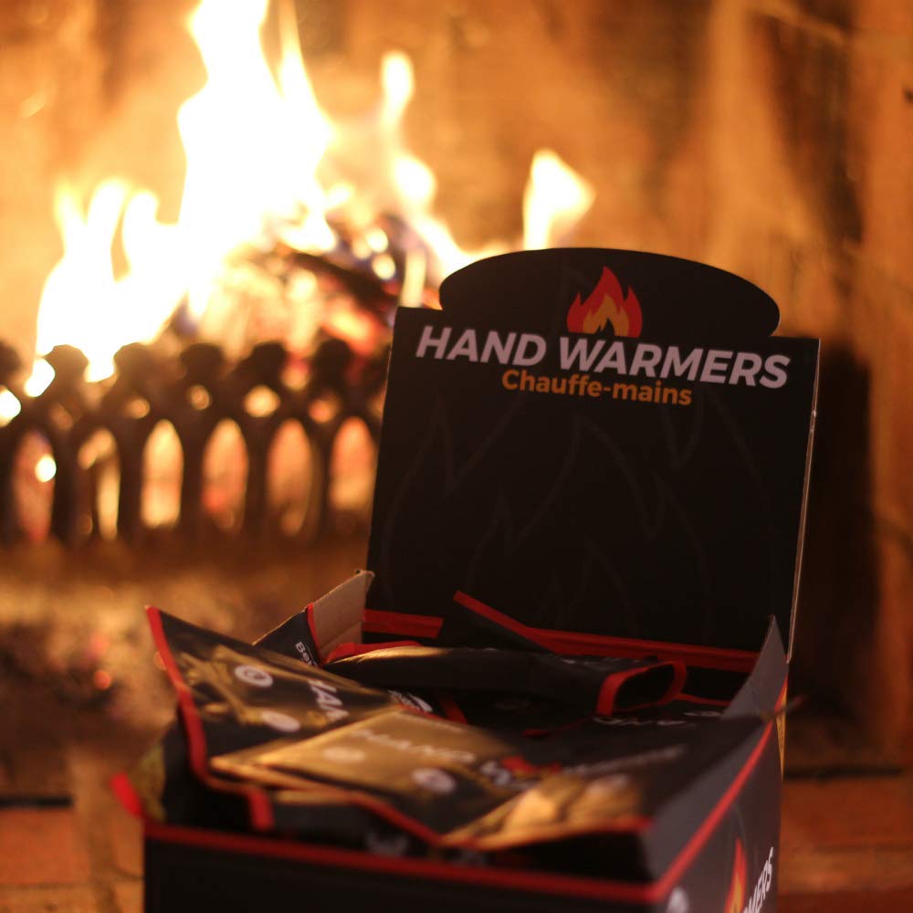 [Nouveau !] Chauffe-Mains avec Housses BetterDay® qualité supérieure 100% Naturel - par Paquet de 10 Paires ou de 40 Paires Jusqu’à 62°C Pendant 10 Heures - Coussinets Chauffants instantanés