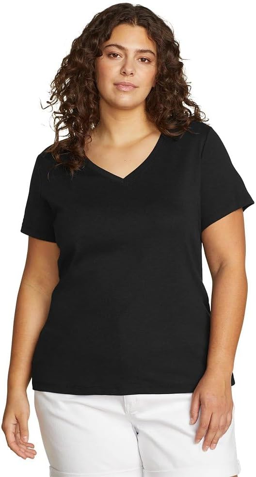 Eddie Bauer Womens Women's Short Sleeve Favorite Vneck Tee