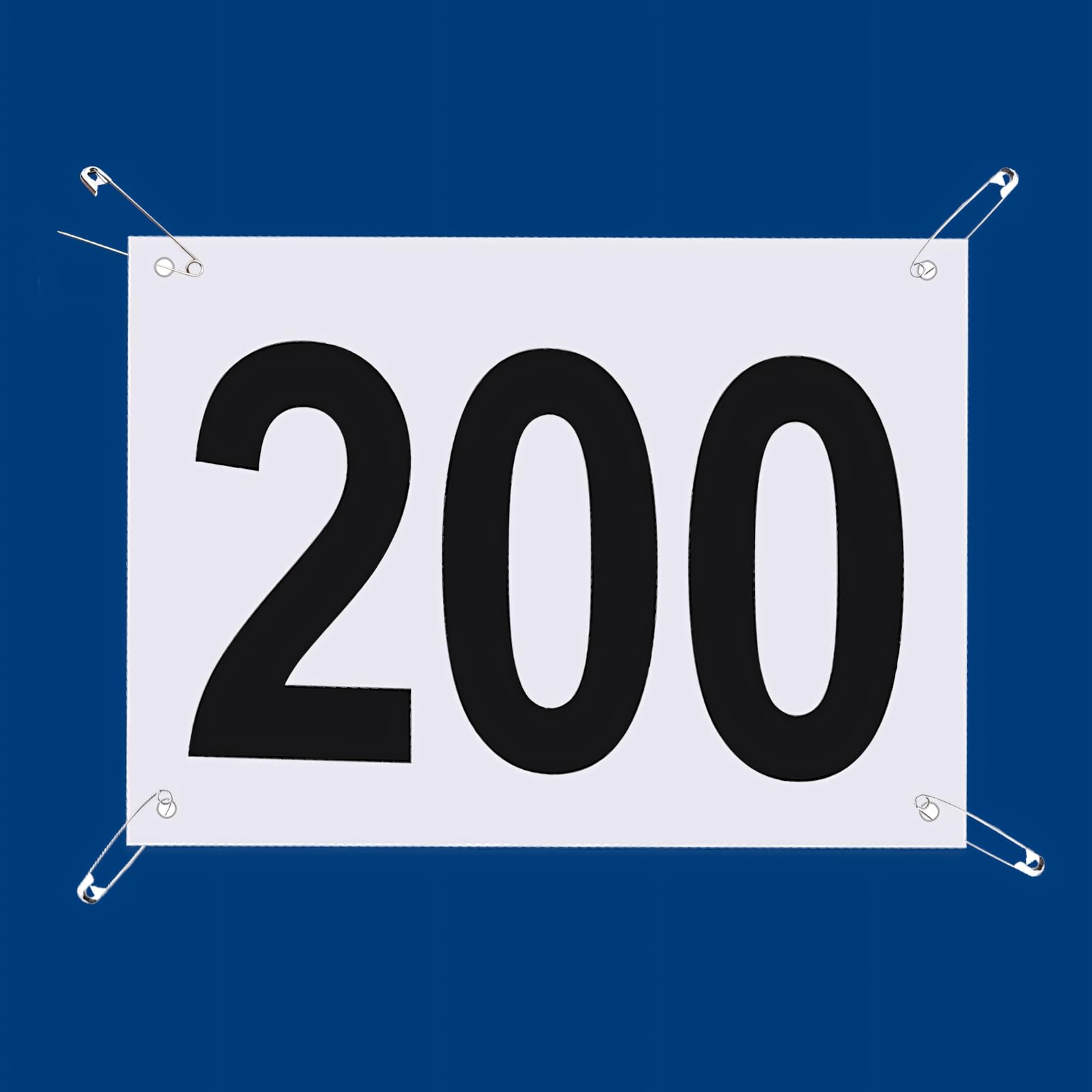 Muka Numeri di Gara 001-100/200 / 500/1000, Numeri di Corsa in Tyvek da 8-1/4 x 6 Pollici per Maratona