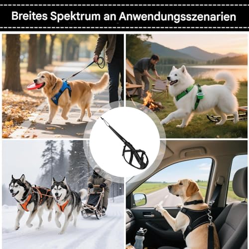 Zughundegeschirr,Reflektierendes Laufgeschirr Für Hunde | Komfortables Verstellbares Gurtzeug Für Schlitten Training Outdoor Aktivitäten