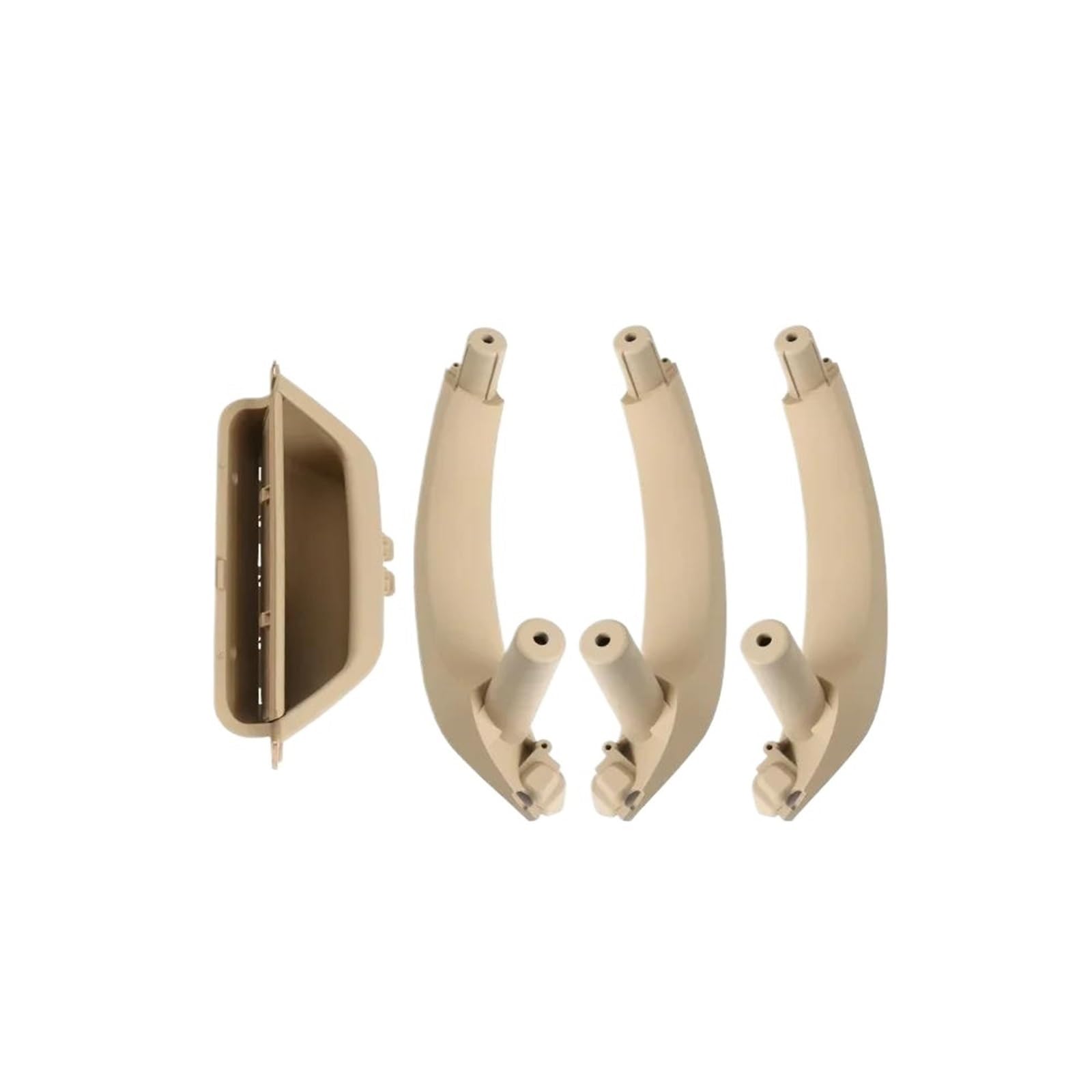 JYUTDW Left and Right Interior Door Handle Interior Car Handles Passenger Door Inner Panel Pull Trim for BMW for X3 X4 F25 F26 51419209216(Beige LHD)