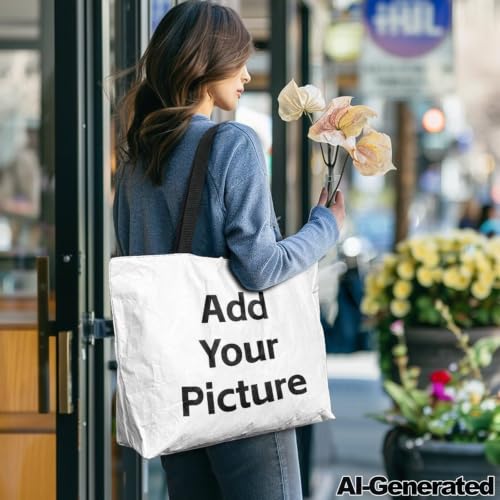 Image of Art Lover Zippered Tote Bag Waterproof Large Work Tote Bags, Artwork Women's Purse Handbags Travel Totes
