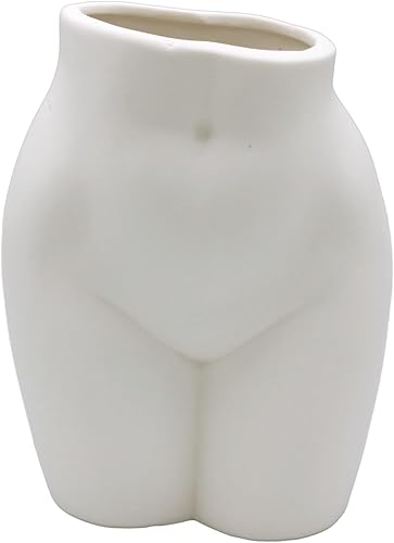 DIYOMR Maceta para plantas de posición sentada, pequeñas macetas de cerámica para plantas, cactus, suculentas, soporte decorativo para bolígrafos,