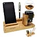 Produktbild YOOSIDE Bamboo Wooden Ladestation Dock Station Halterung für Garmin Fenix 5/Fenix 5X,Desk Charging Station Organizer für Garmin Samrtwatch, Smartphone,iPad (mit USB Ladekabel for Garmin Smartwatch)