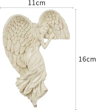 白い陶器製フレーム 天使の彫刻付き アンティーク 天使像・2/フランスアンティーク アンティーク 天使