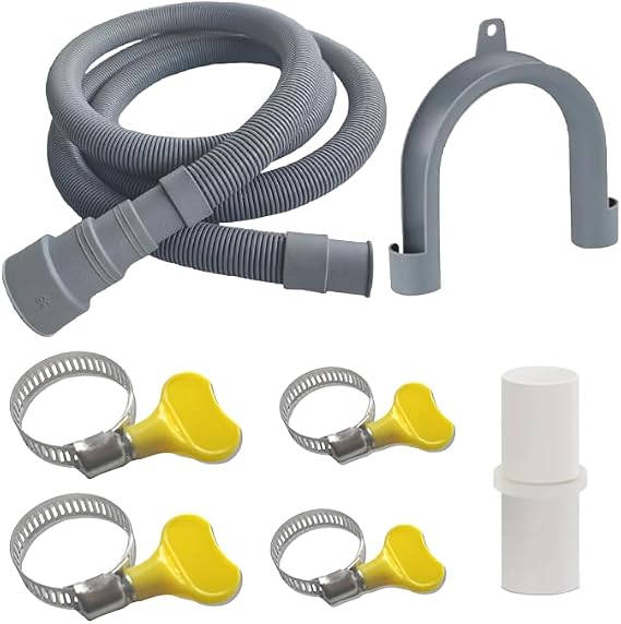 10-foot,universal Drain Hose For Washing Machines, Suitable For LG/GE/Samsung And Washing Machines/dishwashers, Portable Sink And Dehumidifier Tubes, Flexible Drain Hose 1-1/2 Inch Drain Pipe Opening