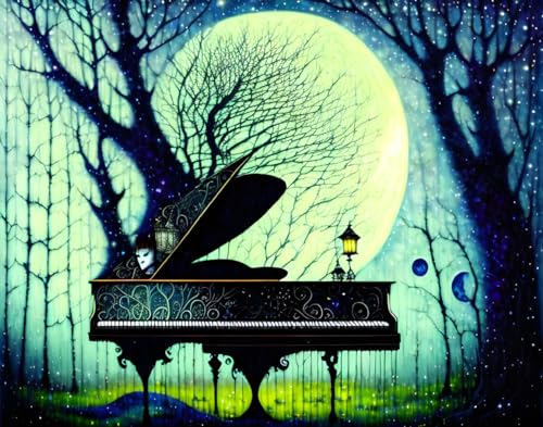 Toile Moonlight Sonata 58x90cm art mural pour creer une ambiance cocooning au salon
