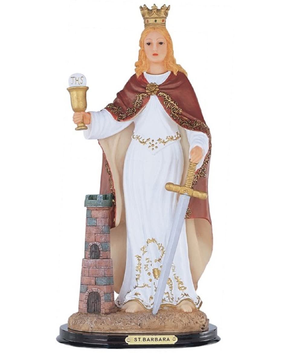 ICE Armor 12" H Saint Barbara Statue Great Martyr Barbara Holy Figurine Religious Decoration